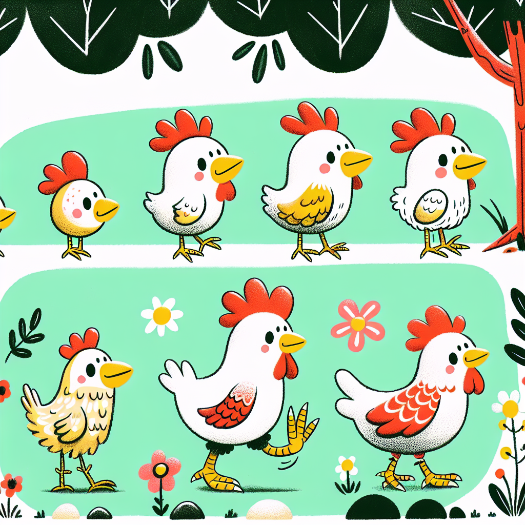 Chicken Evolution Illustration