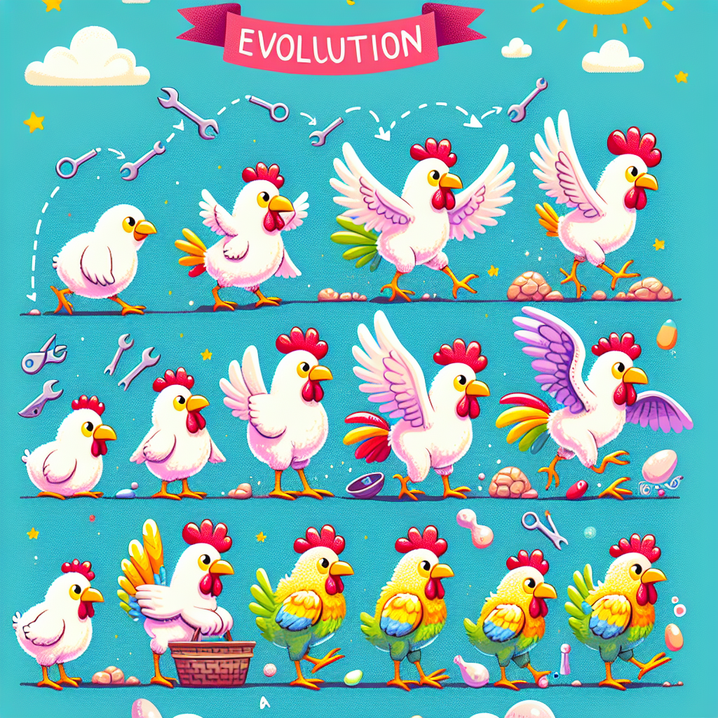 Chickens evolving